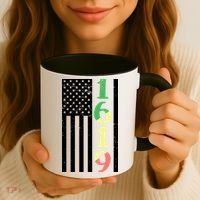 1619 Our Ancestors African American Pride Flag Coffee Mug thumb 3