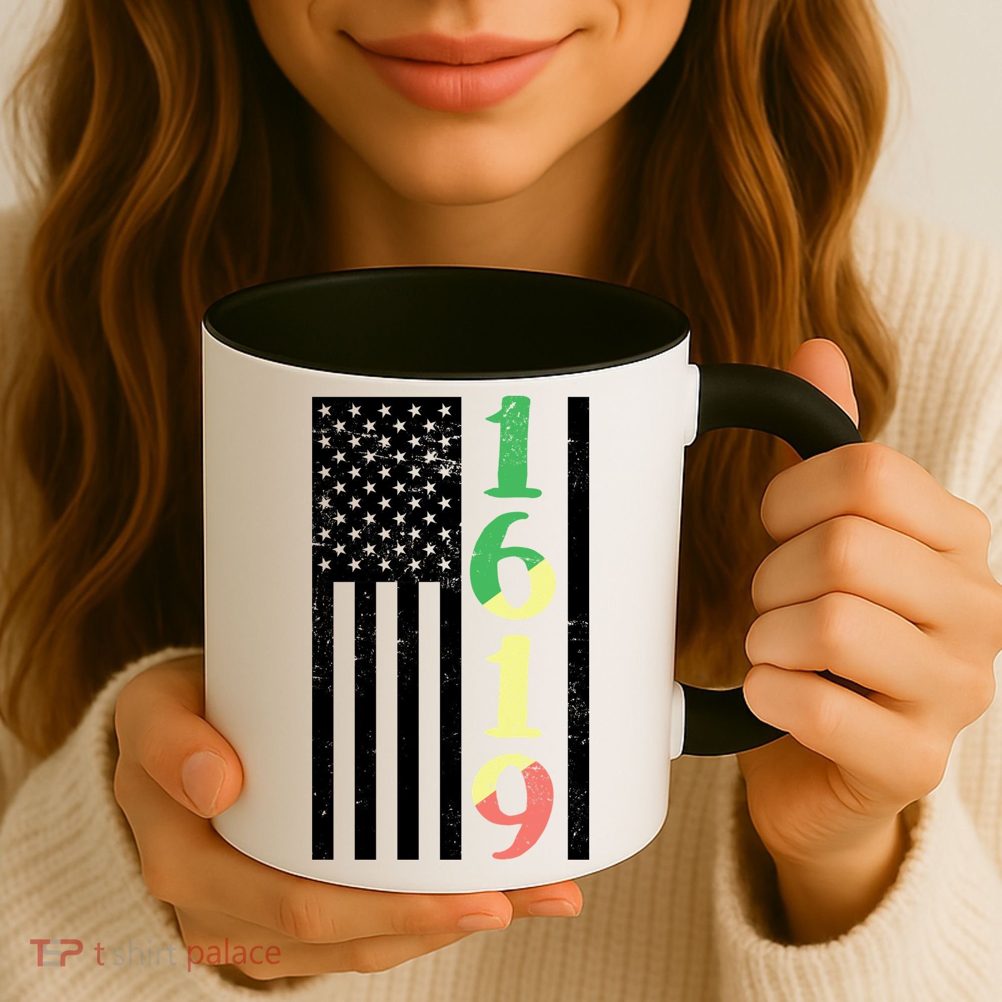 1619 Our Ancestors African American Pride Flag Coffee Mug