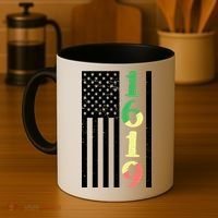 1619 Our Ancestors African American Pride Flag Coffee Mug thumb 4
