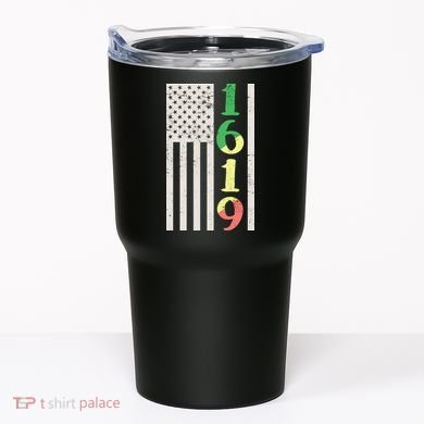 1619 Our Ancestors African American Pride Flag Tumbler