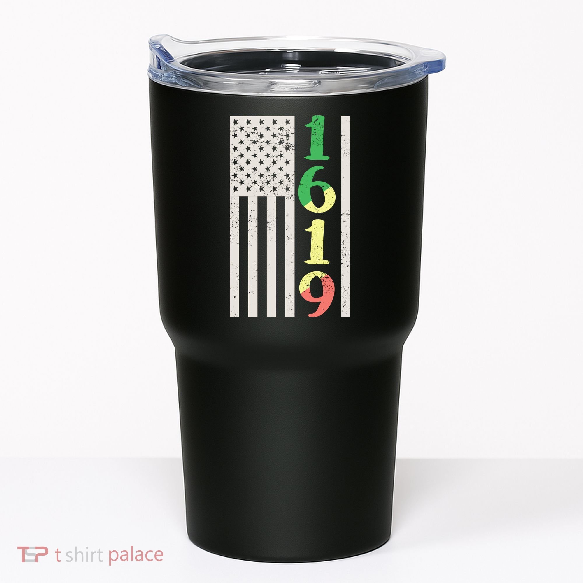 1619 Our Ancestors African American Pride Flag Tumbler