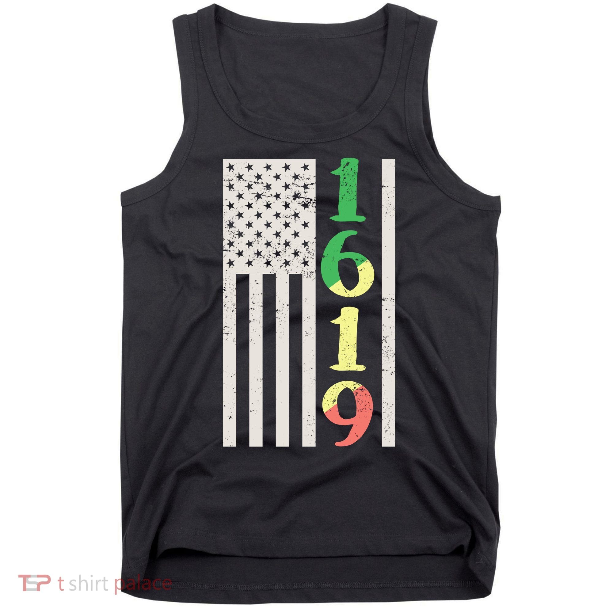 1619 Our Ancestors African American Pride Flag Tank Top