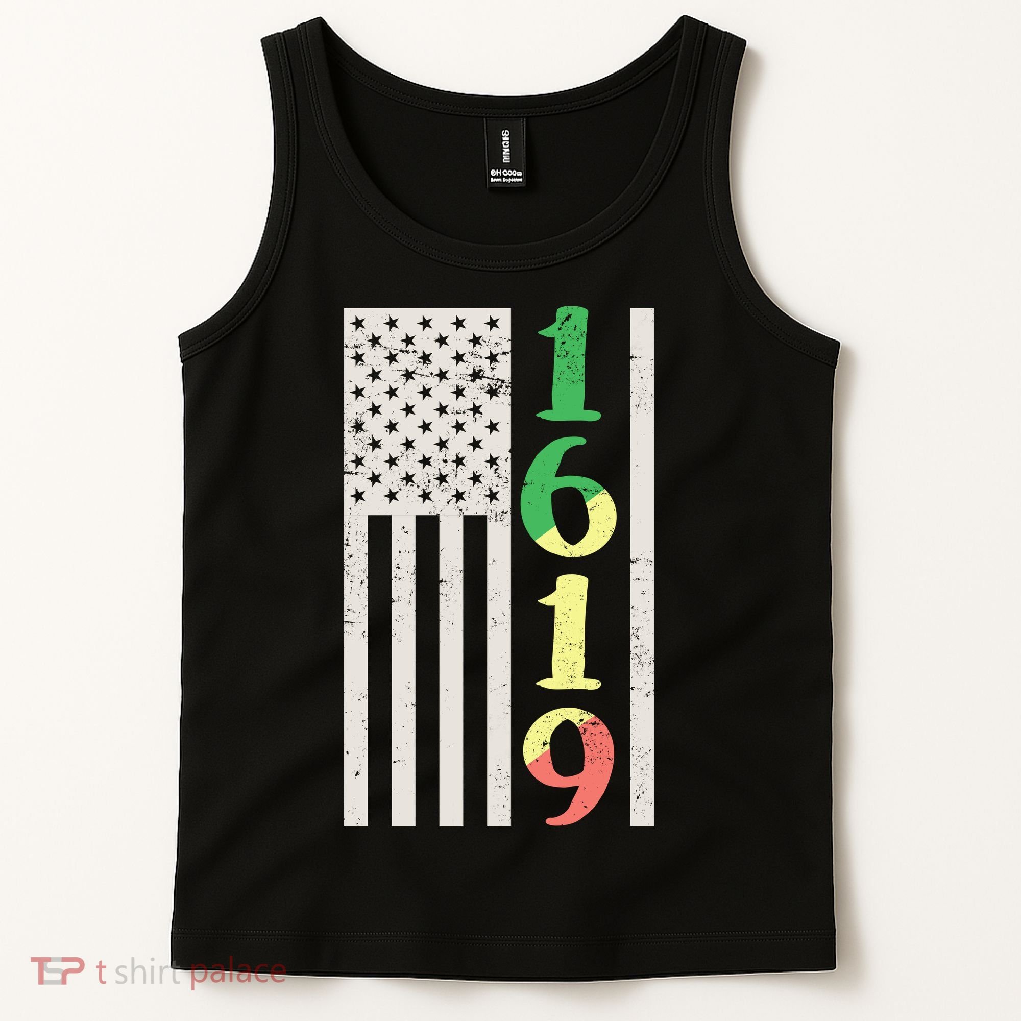 1619 Our Ancestors African American Pride Flag Tank Top