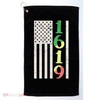 1619 Our Ancestors African American Pride Flag Golf Towel thumb 0