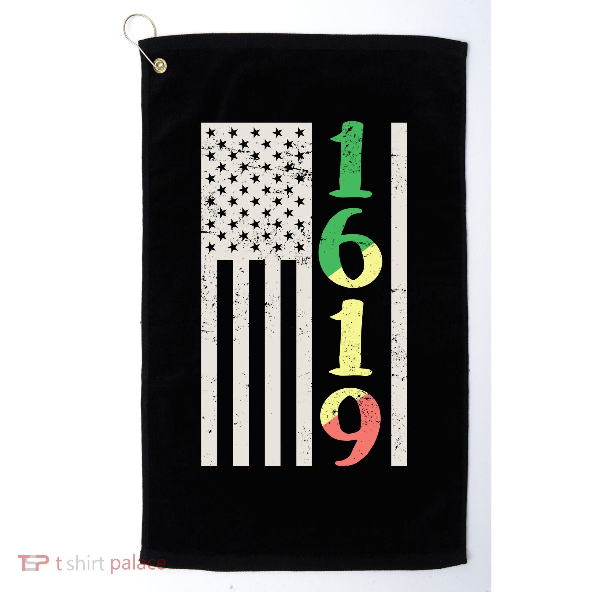 1619 Our Ancestors African American Pride Flag Golf Towel
