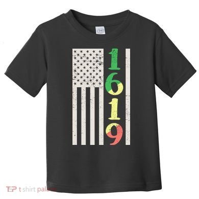 1619 Our Ancestors African American Pride Flag Toddler T-Shirt