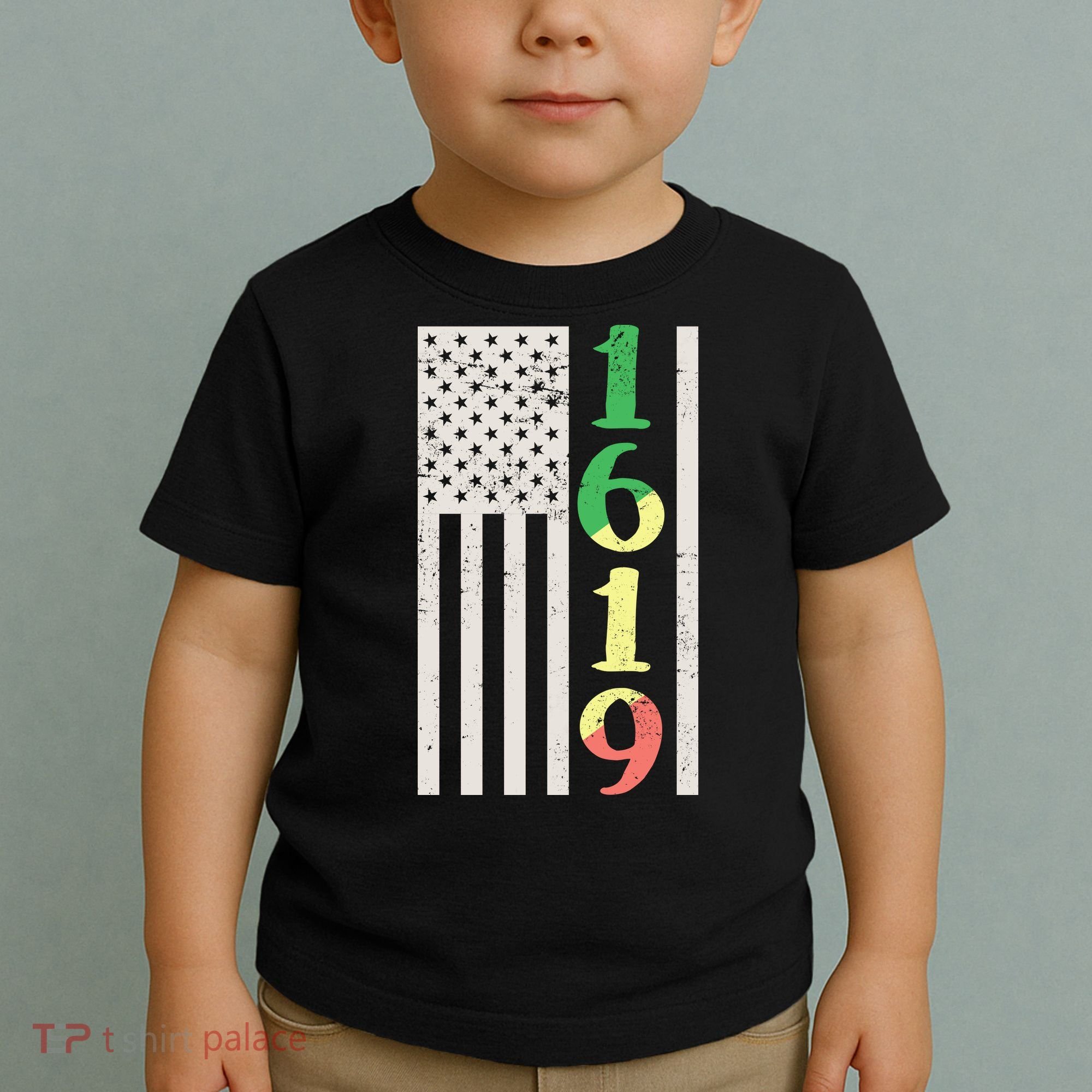 1619 Our Ancestors African American Pride Flag Toddler T-Shirt
