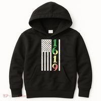 1619 Our Ancestors African American Pride Flag Kids Hoodie thumb 0