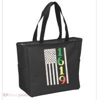 1619 Our Ancestors African American Pride Flag Tote Bag thumb 2