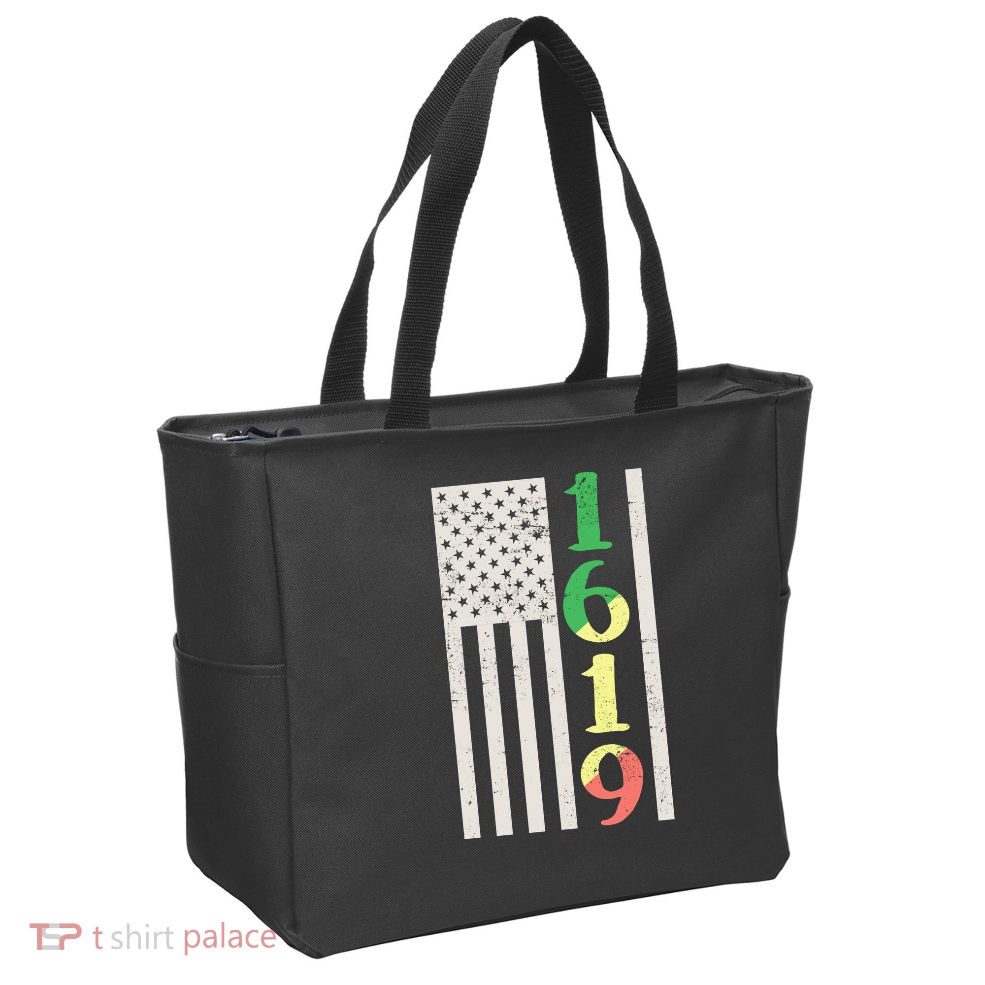 1619 Our Ancestors African American Pride Flag Tote Bag