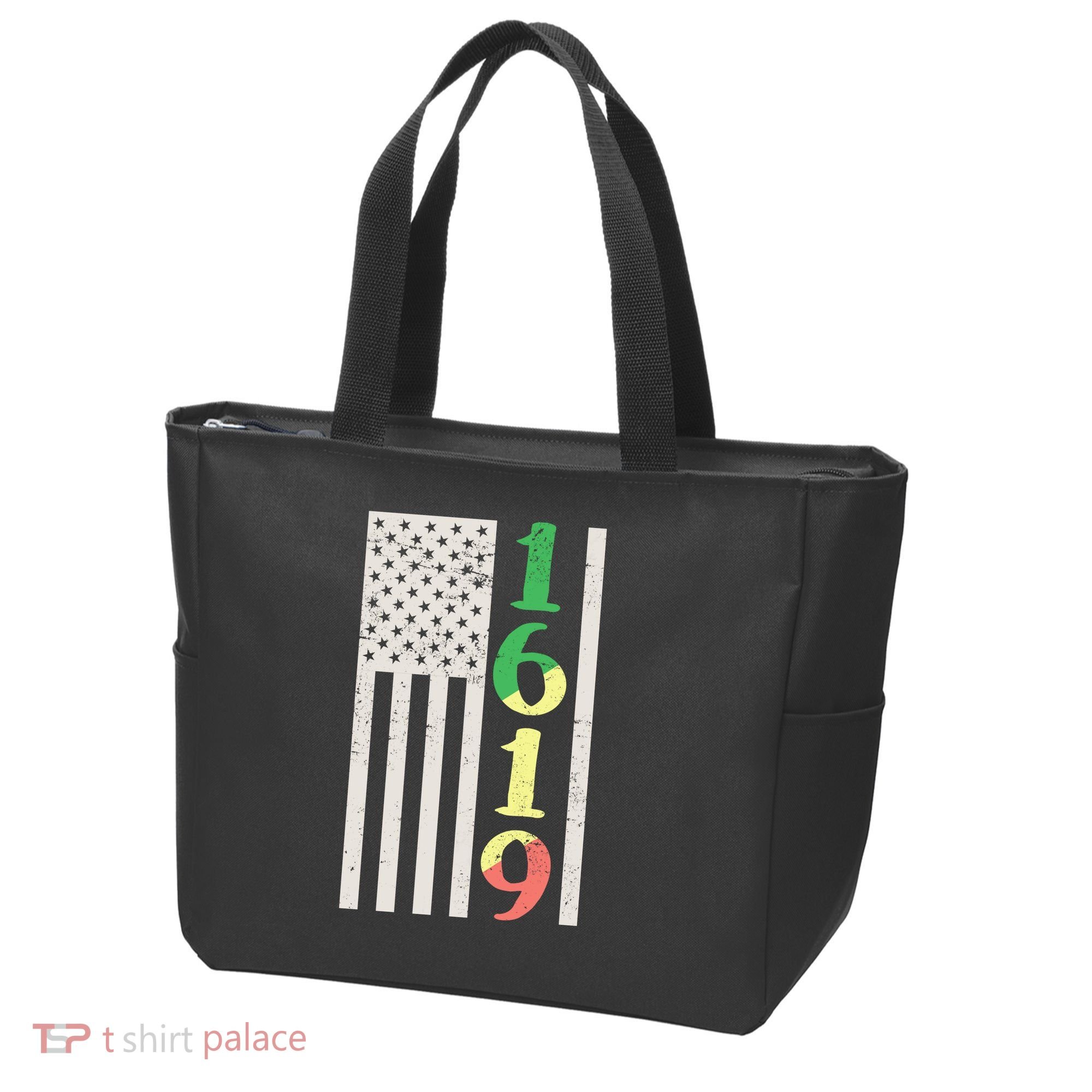 1619 Our Ancestors African American Pride Flag Tote Bag