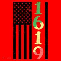 1619 Our Ancestors African American Pride Flag Santa Hat thumb 1
