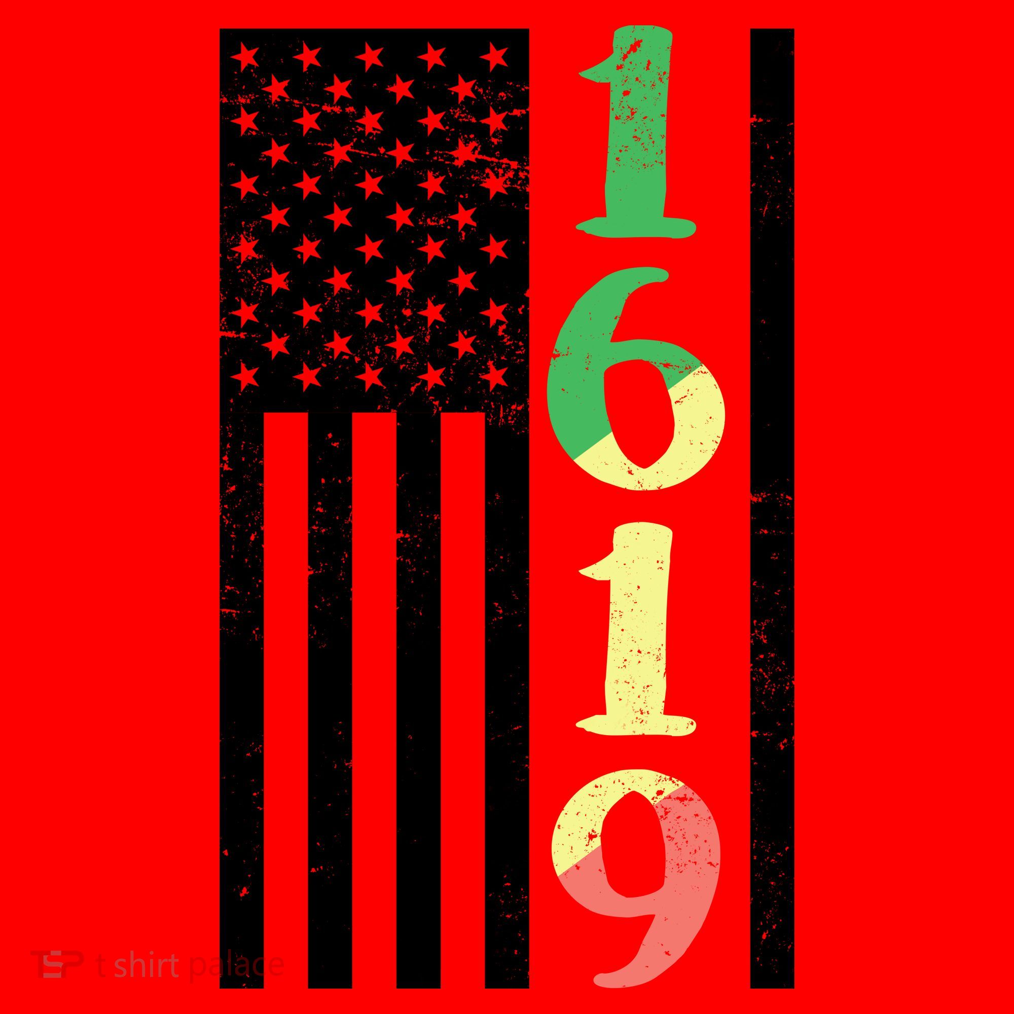 1619 Our Ancestors African American Pride Flag Santa Hat