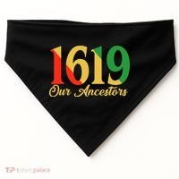 1619 Our Ancestors History USA-Made Doggie Bandana thumb 0
