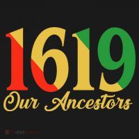 1619 Our Ancestors History USA-Made Doggie Bandana thumb 2
