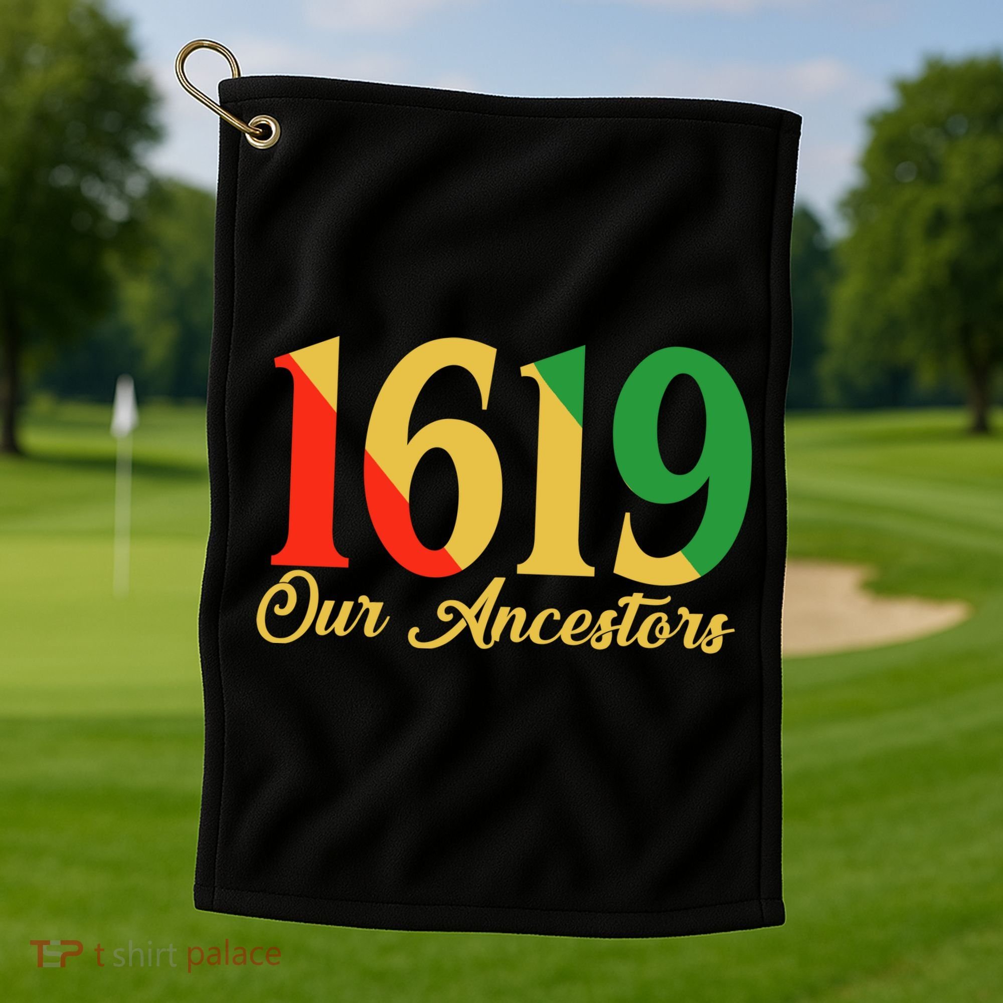 1619 Our Ancestors History Golf Towel