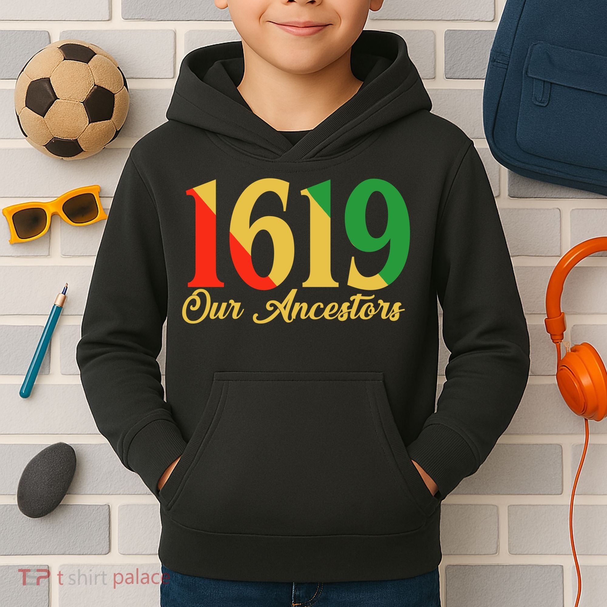 1619 Our Ancestors History Kids Hoodie