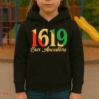 1619 Our Ancestors History Kids Hoodie thumb 3