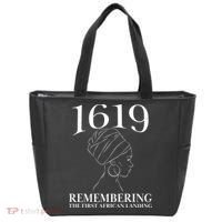 1619 Remembering the First African Landing Tote Bag thumb 0