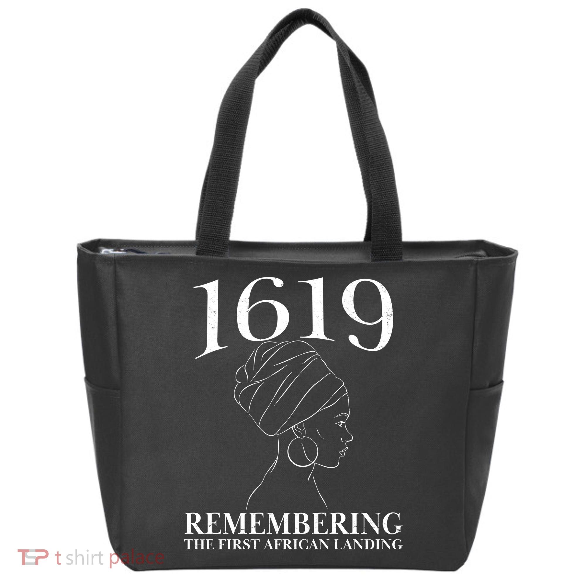 1619 Remembering the First African Landing Tote Bag