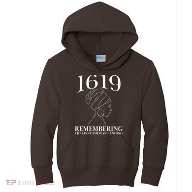 1619 Remembering the First African Landing Kids Hoodie