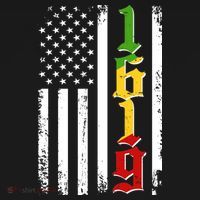 1619 US Flag African American Traditional Colors T-Shirt thumb 7