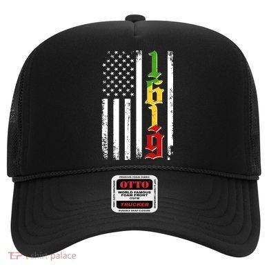 1619 US Flag African American Traditional Colors Hat