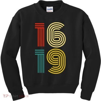 1619 Vintage Retro Kids Sweatshirt