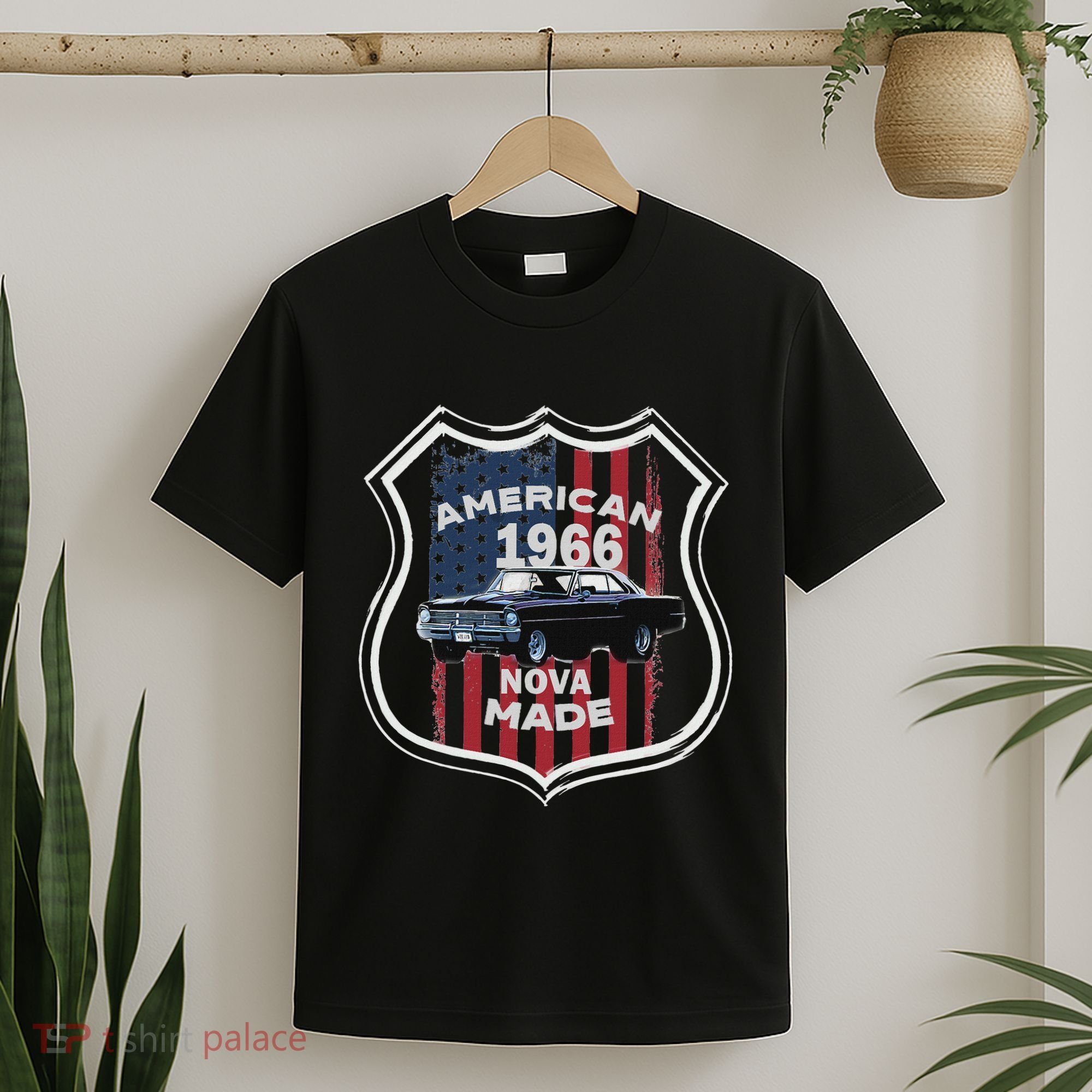 1966 66 2 Classic Car Old School Muscle Car T-Shirt