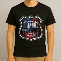 1966 66 2 Classic Car Old School Muscle Car T-Shirt thumb 3