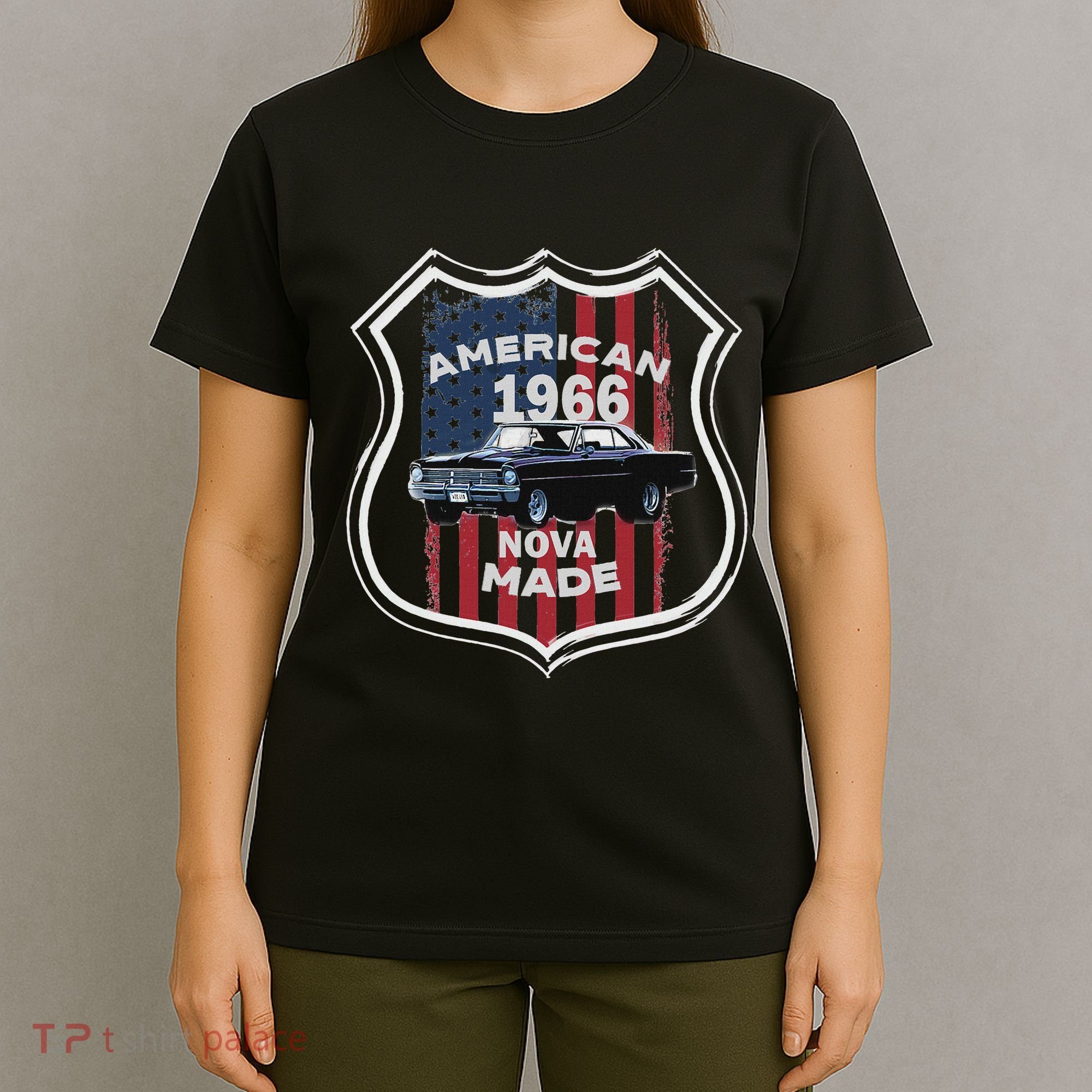 1966 66 2 Classic Car Old School Muscle Car T-Shirt