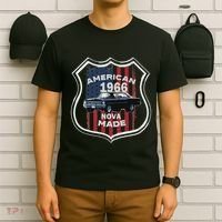 1966 66 2 Classic Car Old School Muscle Car T-Shirt thumb 6