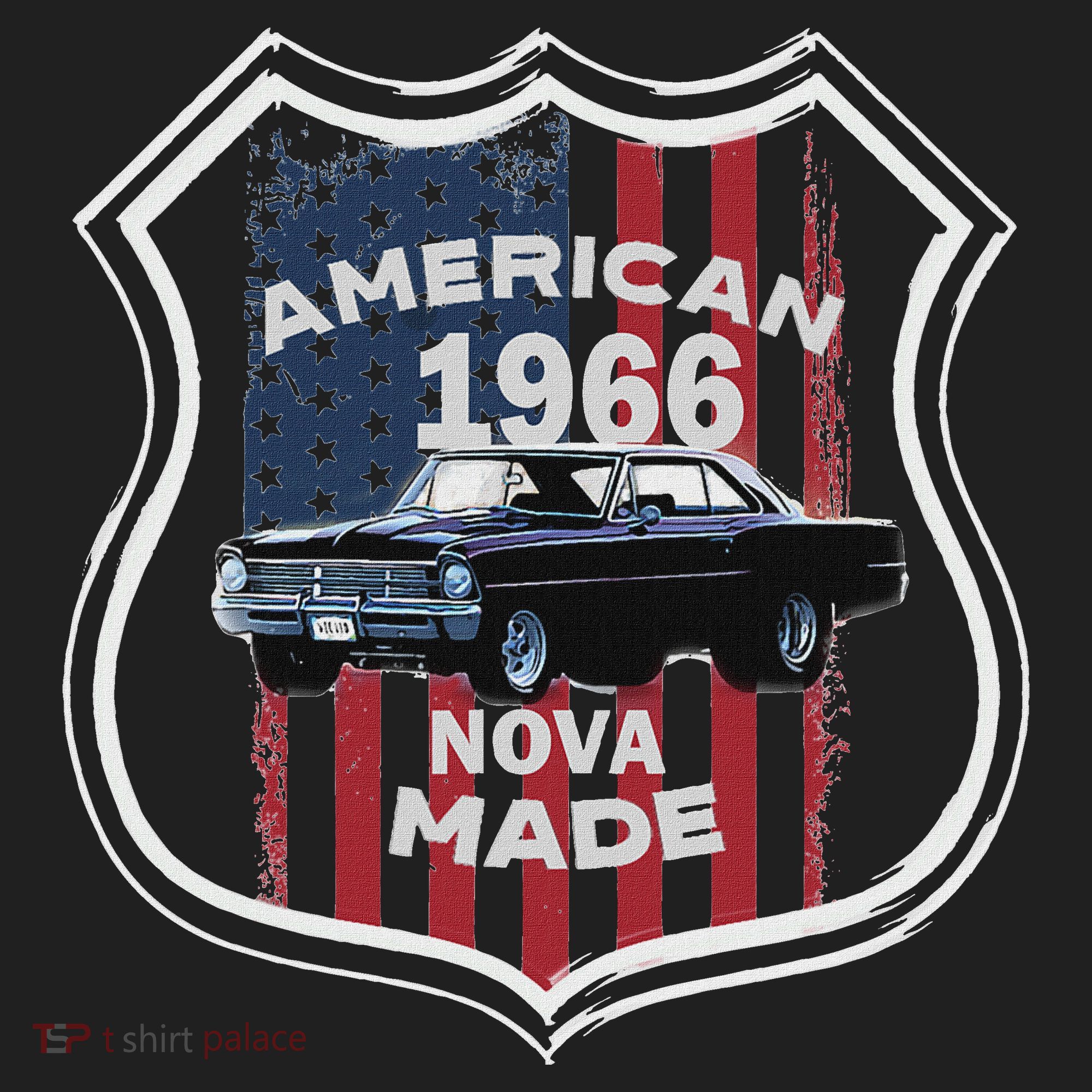 1966 66 2 Classic Car Old School Muscle Car Beanie