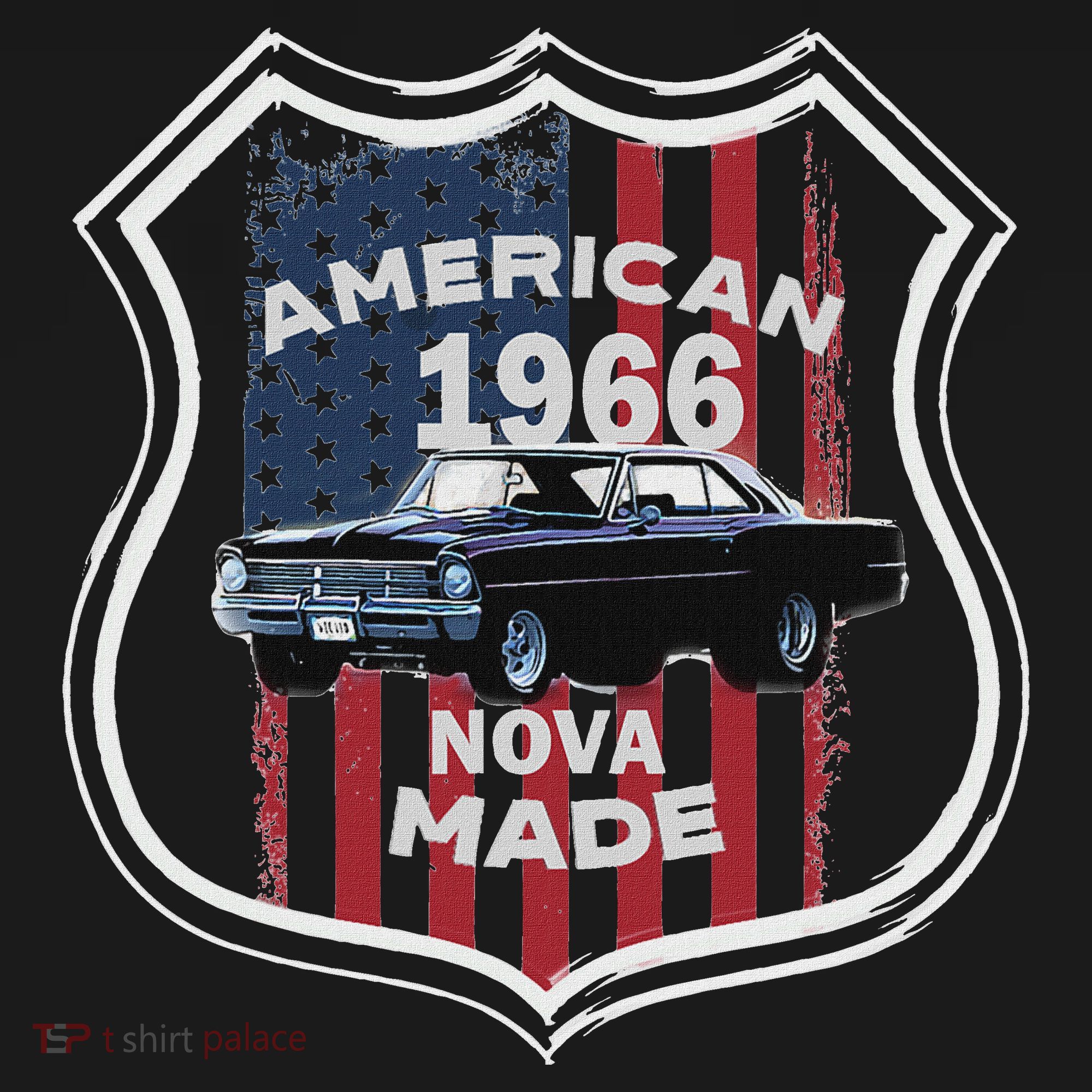 1966 66 2 Classic Car Old School Muscle Car Women's Hoodie