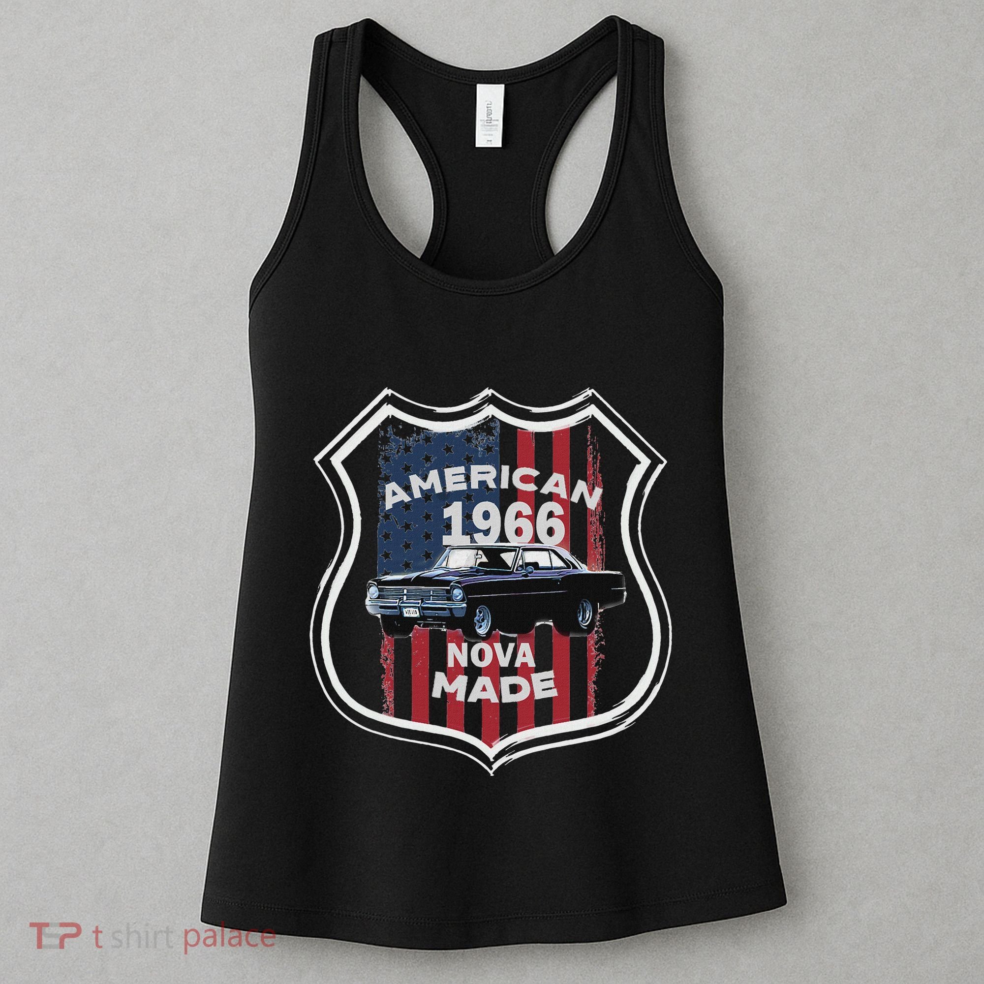 1966 66 2 Classic Car Old School Muscle Car Women's Tank Top