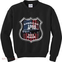 1966 66 2 Classic Car Old School Muscle Car Kids Sweatshirt thumb 0