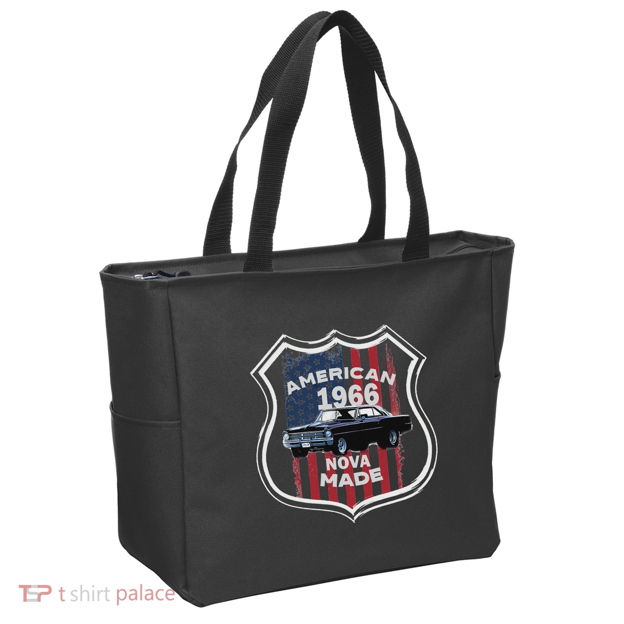 1966 66 2 Classic Car Old School Muscle Car Tote Bag