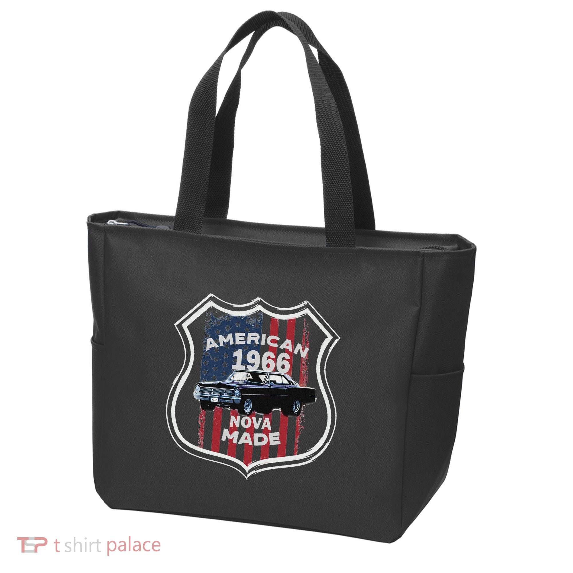 1966 66 2 Classic Car Old School Muscle Car Tote Bag