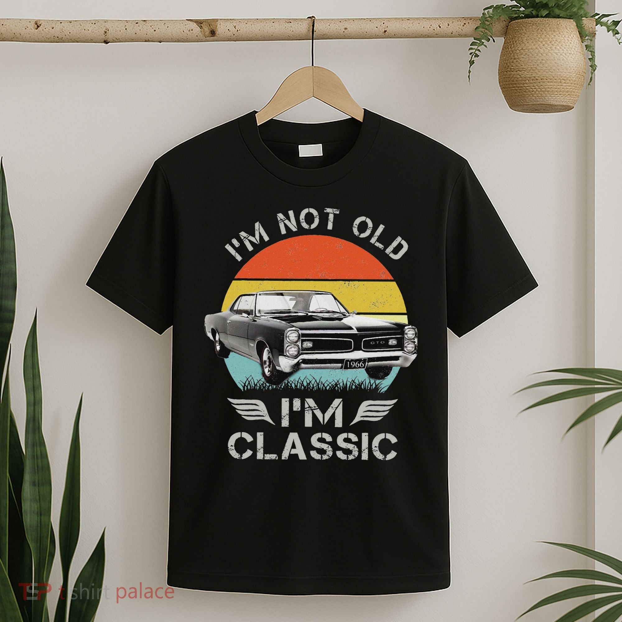 1966 66 Gto Classic Car Old School Muscle Car T-Shirt