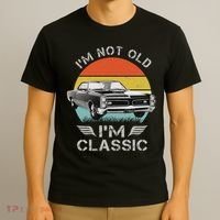 1966 66 Gto Classic Car Old School Muscle Car T-Shirt thumb 3