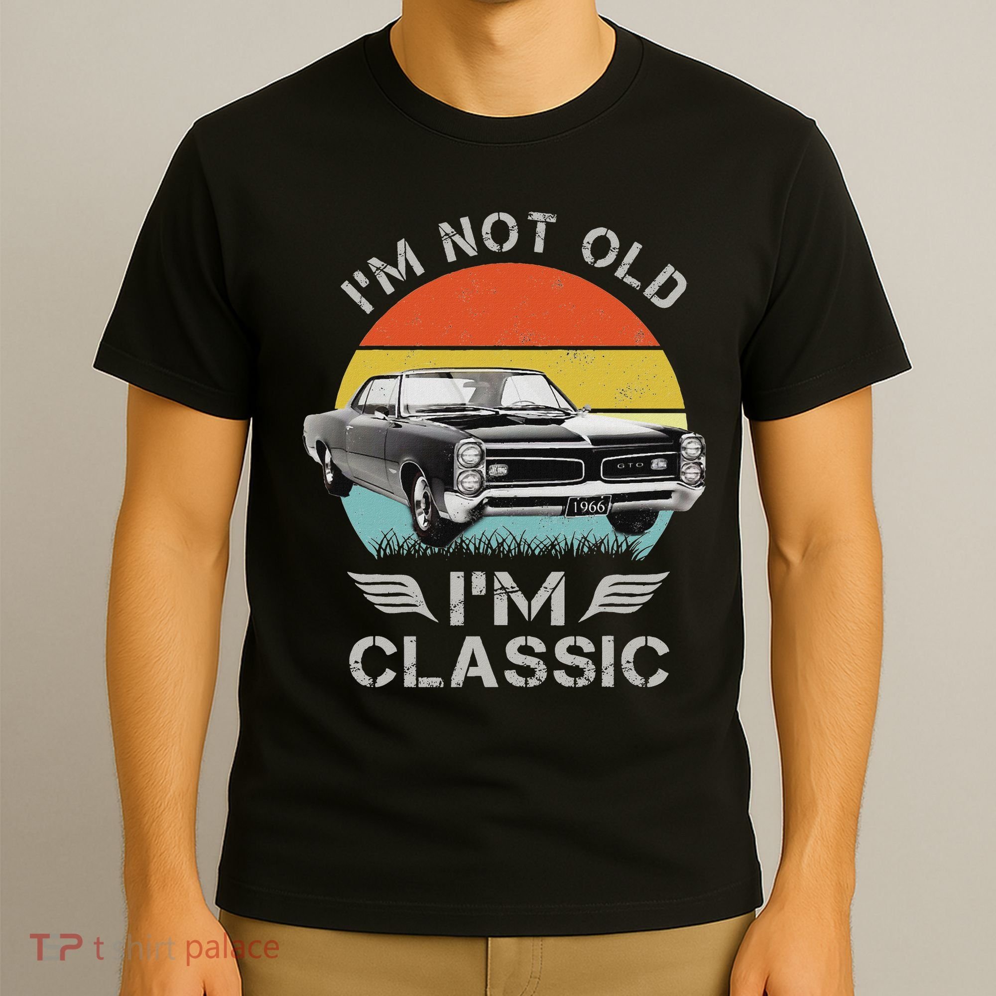 1966 66 Gto Classic Car Old School Muscle Car T-Shirt