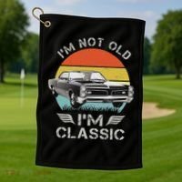 1966 66 Gto Classic Car Old School Muscle Car Golf Towel thumb 1