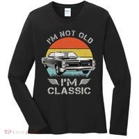 1966 66 Gto Classic Car Old School Muscle Car Women's Long Sleeve Shirt thumb 0