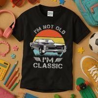 1966 66 Gto Classic Car Old School Muscle Car Kids T-Shirt thumb 3