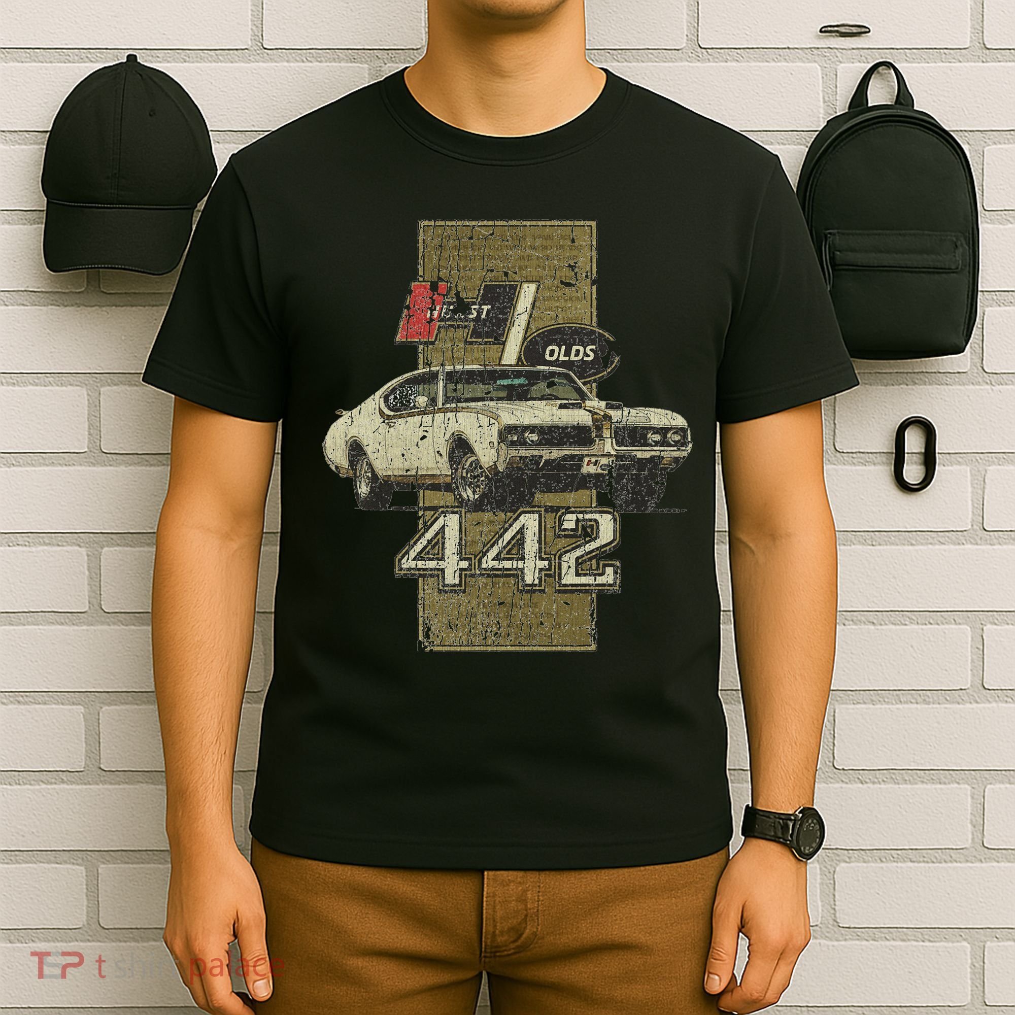 1969 69 Olds 442 Muscle Car T-Shirt