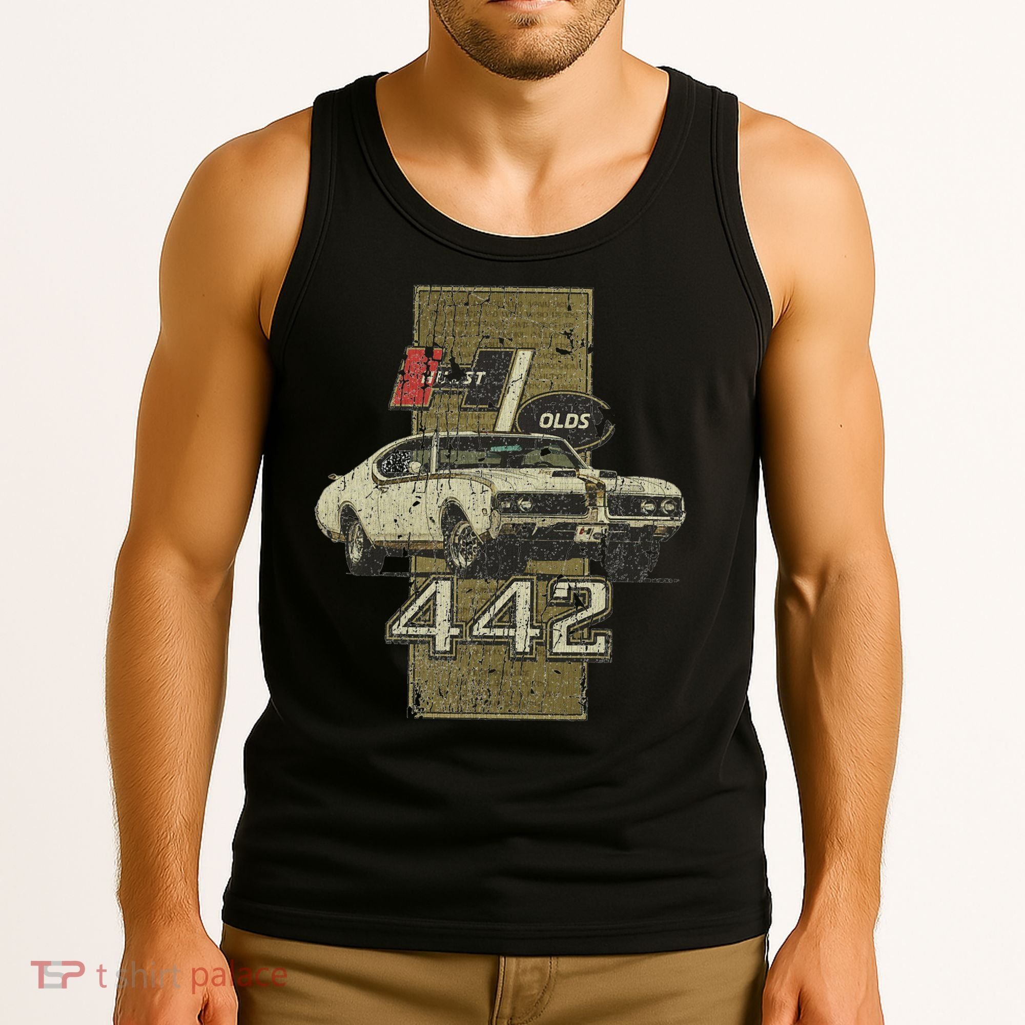 1969 69 Olds 442 Muscle Car Tank Top