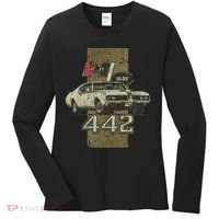 1969 69 Olds 442 Muscle Car Women's Long Sleeve Shirt thumb 0