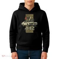 1969 69 Olds 442 Muscle Car Kids Hoodie thumb 4