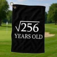 16th birthday Square Root of 256 Golf Towel thumb 1