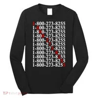 18002738255 Hotline Red Logo Long Sleeve Shirt thumb 0